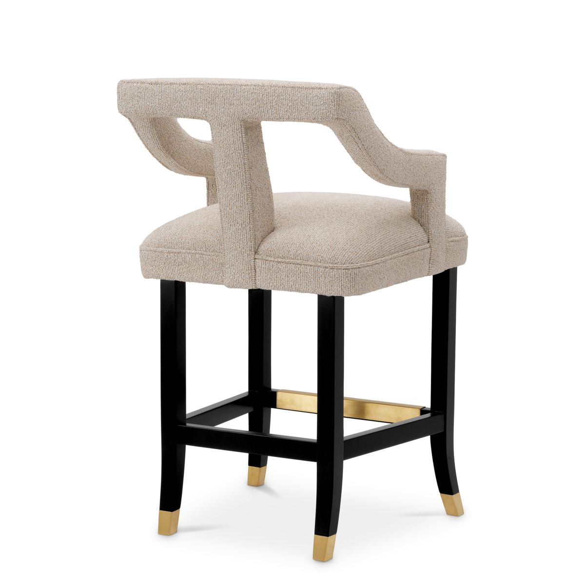 A sophisticated counter stool with an 18th century French-inspired design