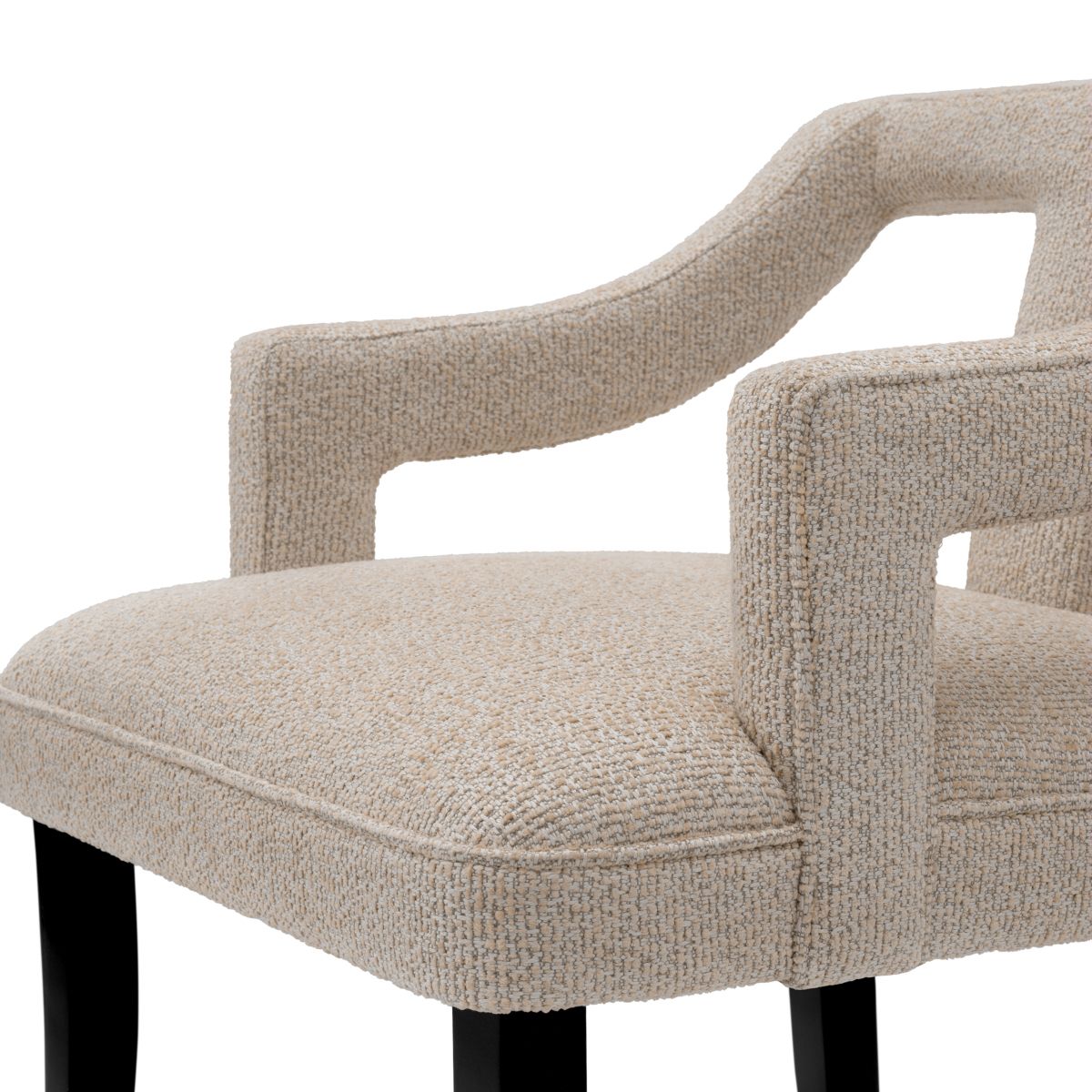 A sophisticated counter stool with an 18th century French-inspired design