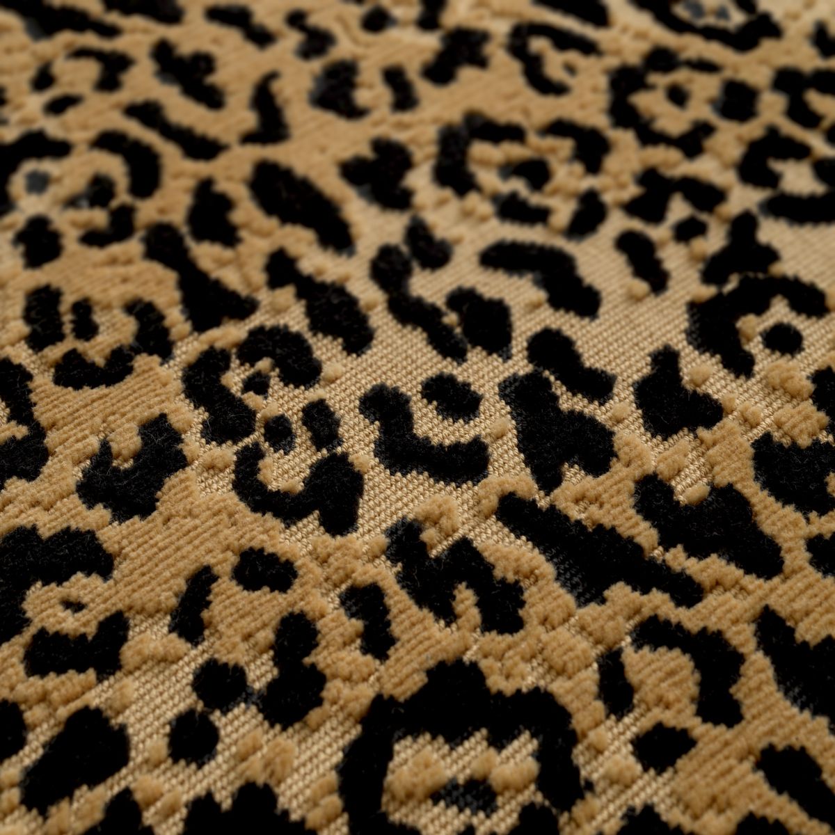 Square leopard print cushion