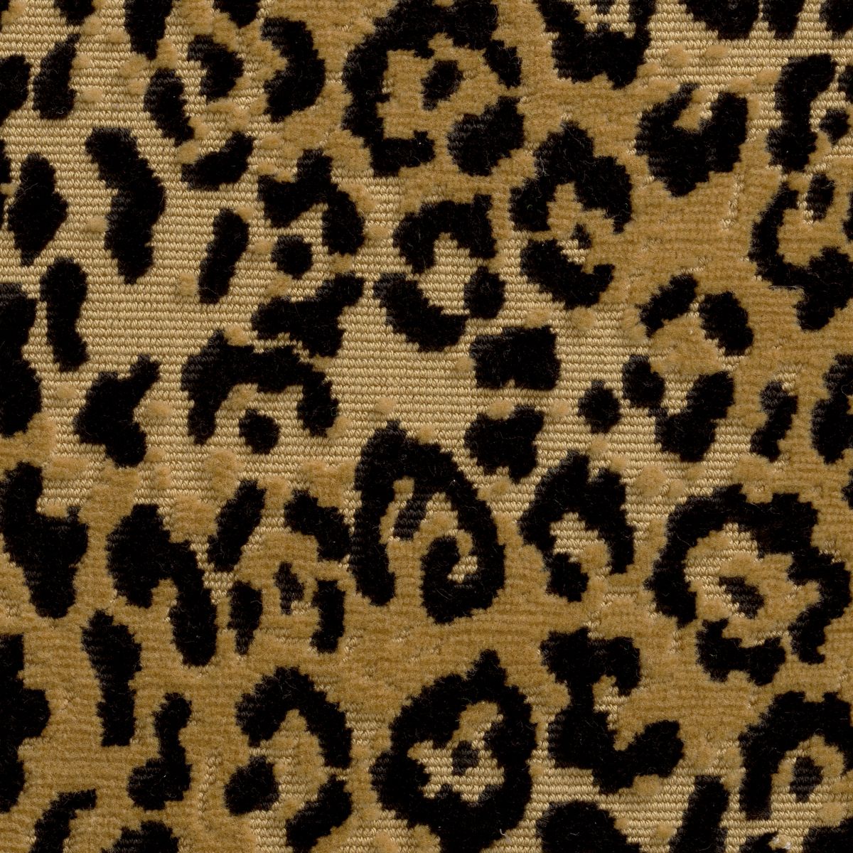 Square leopard print cushion