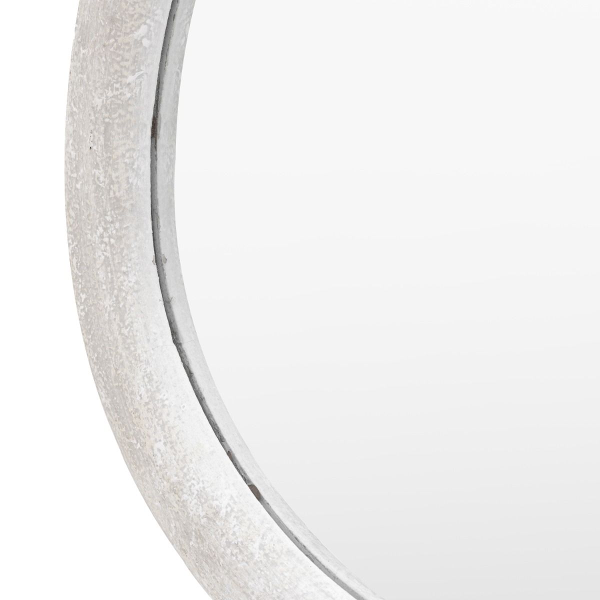 Full length mirror with a wavy edge detailing