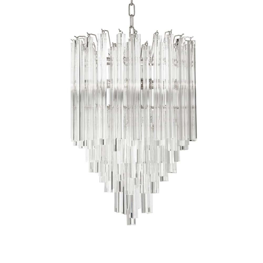 Eichholtz nickel wind chime designed chandelier 