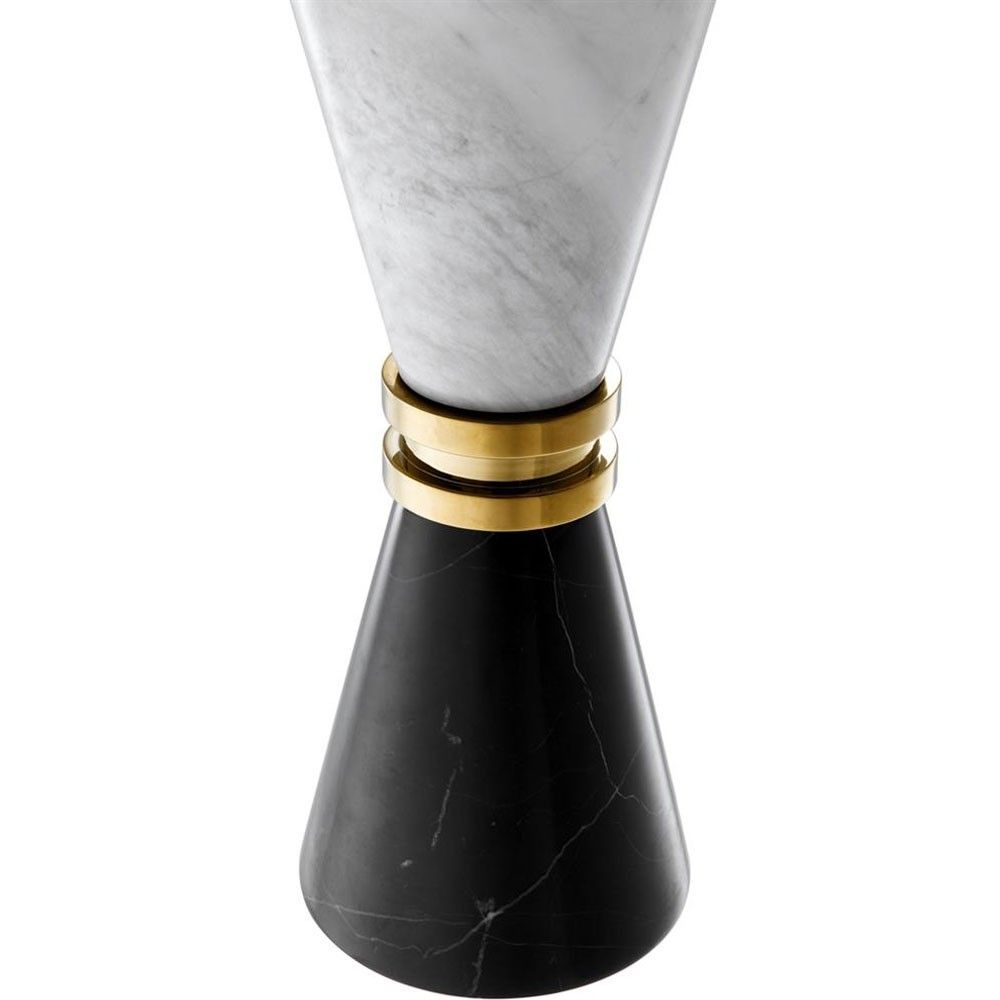 Black And White Marble Candle Holder
