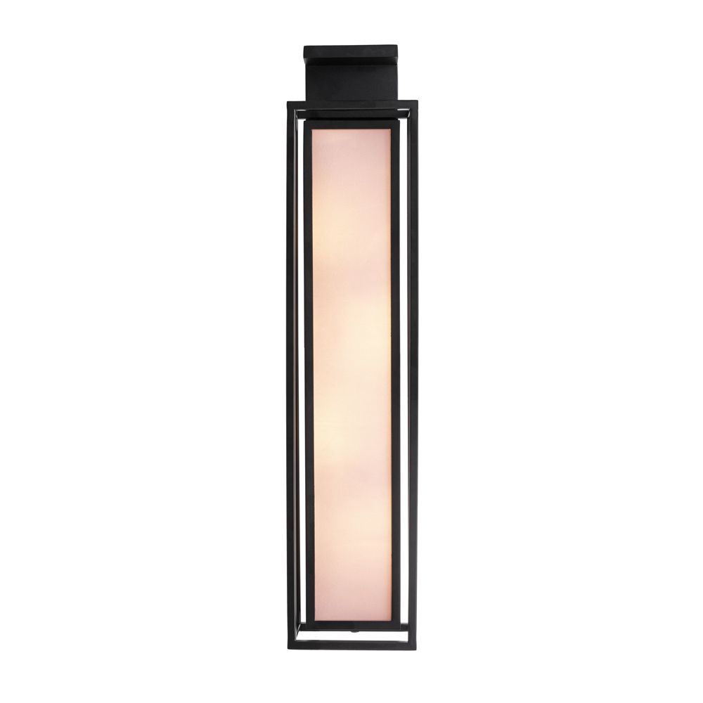 Black contemporary wall lamp with off white shade by Eichholtz