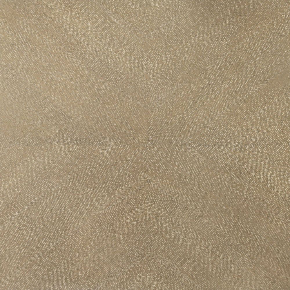 A luxurious rectangular oak wooden dining table with a brushed brass base
