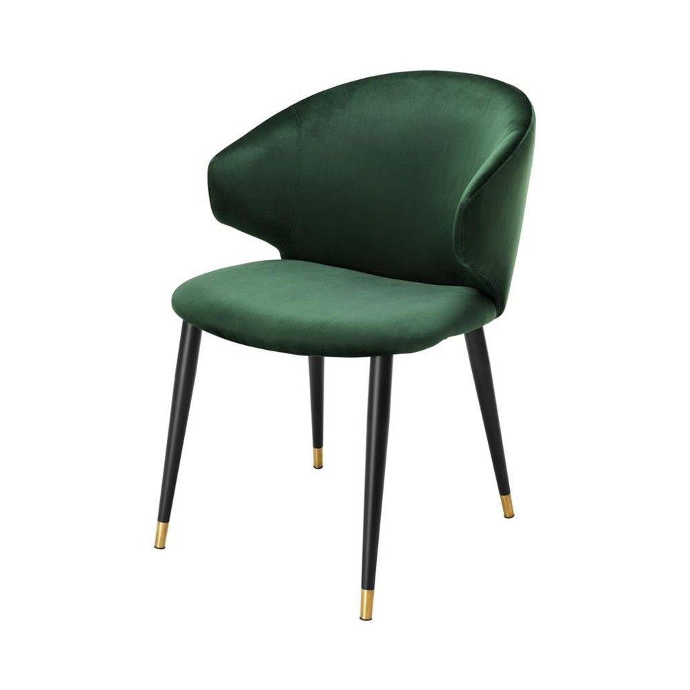 Dark Green Velvet Dining Chair Seating Sweetpea Willow