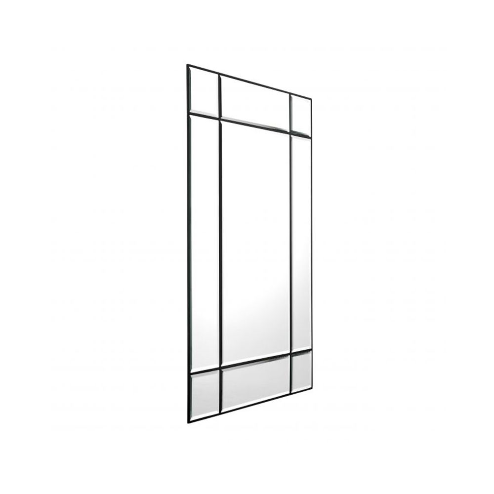 A stylish wall mirror by Eichholtz with a window-shaped design and bronze finish