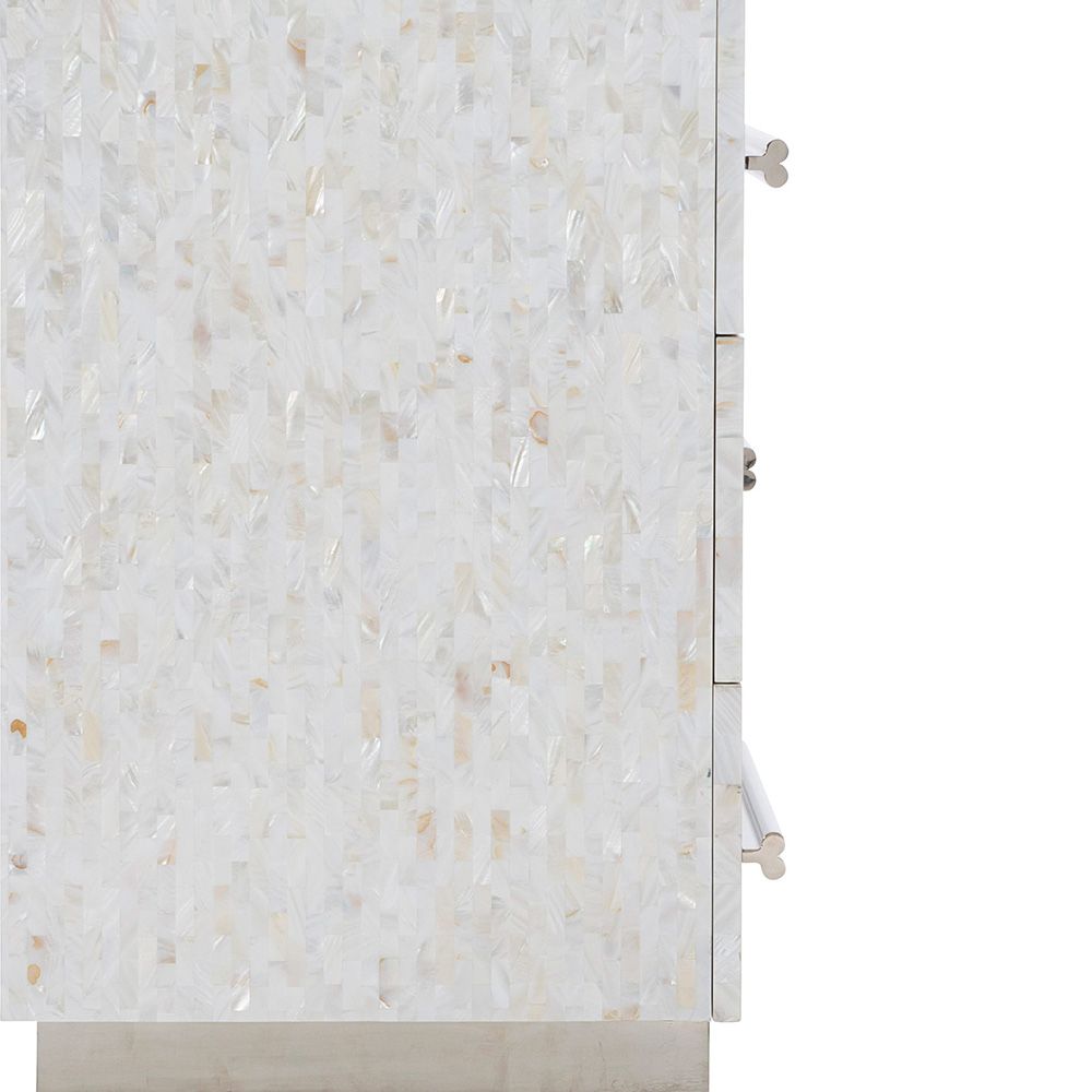 A beautiful white lacquered case from Bernhardt