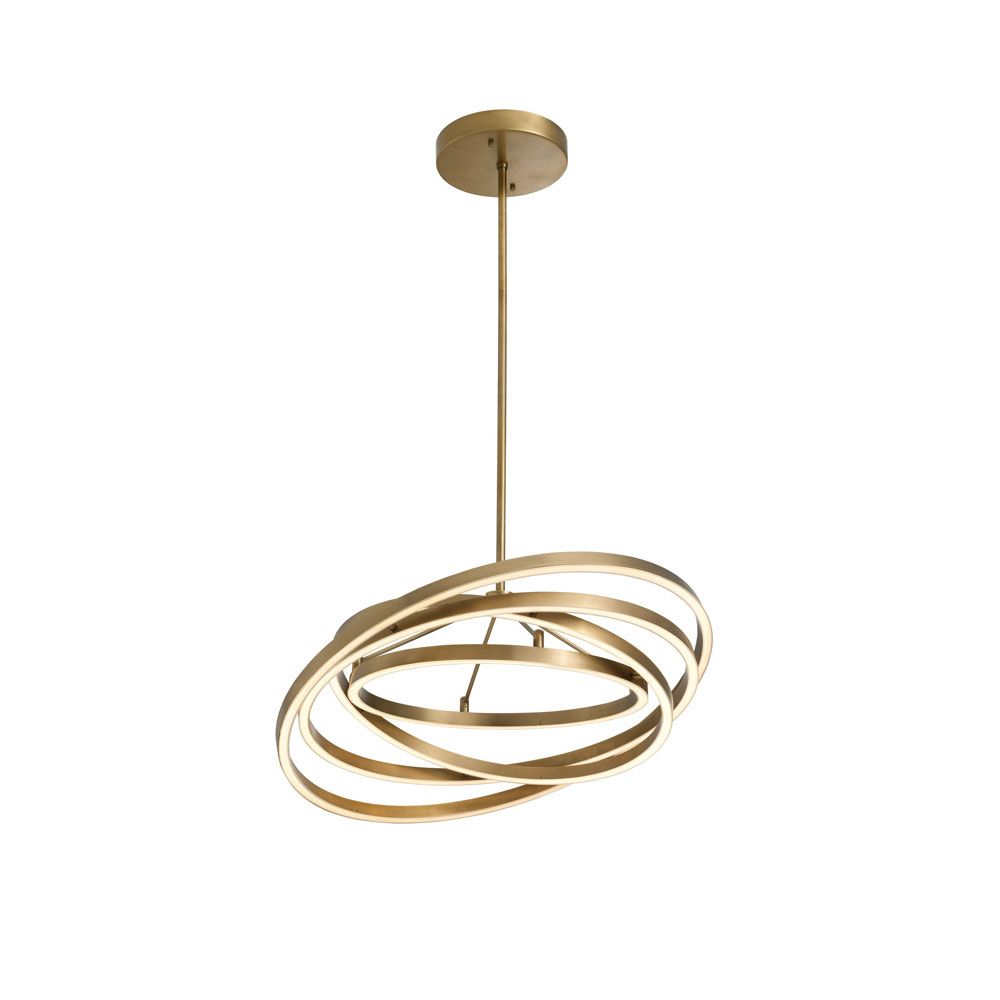 A luxurious antique brass chandelier by eichholtz