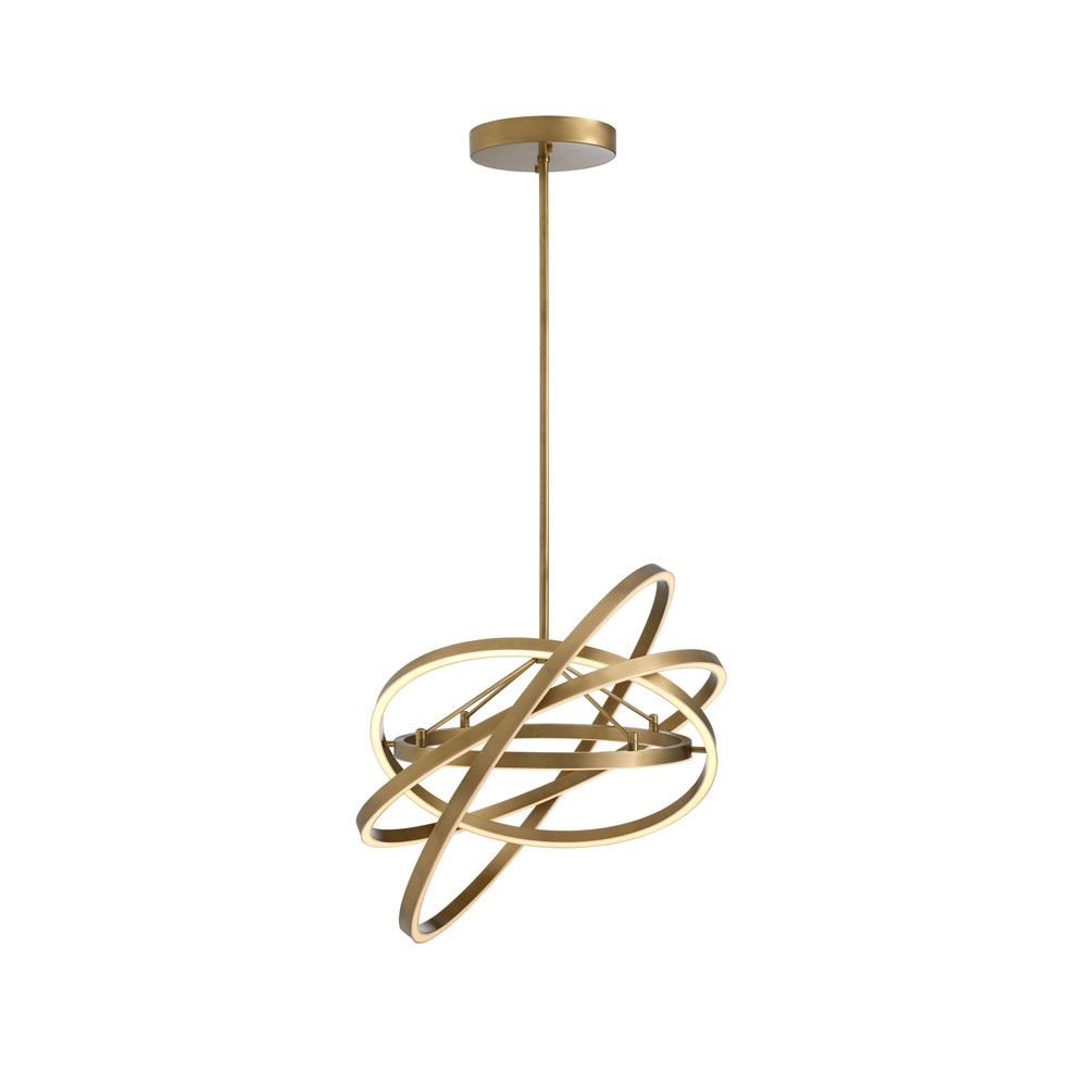 A luxurious antique brass chandelier by eichholtz