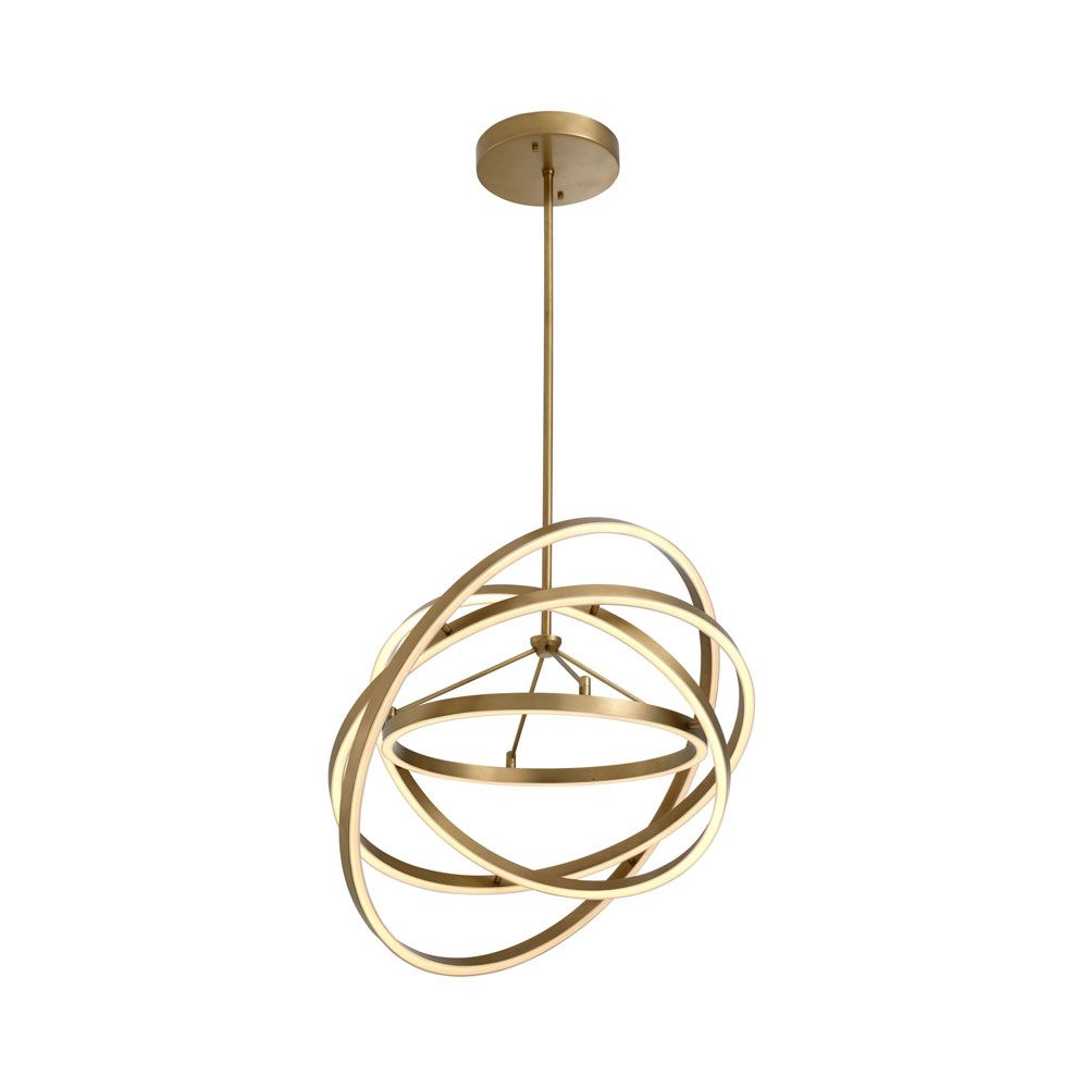 A luxurious antique brass chandelier by eichholtz