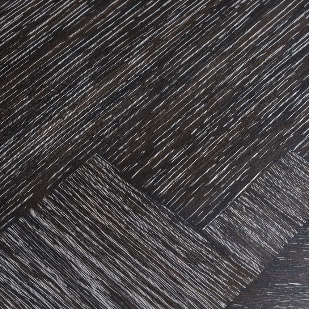 charcoal oval table with bronze base 