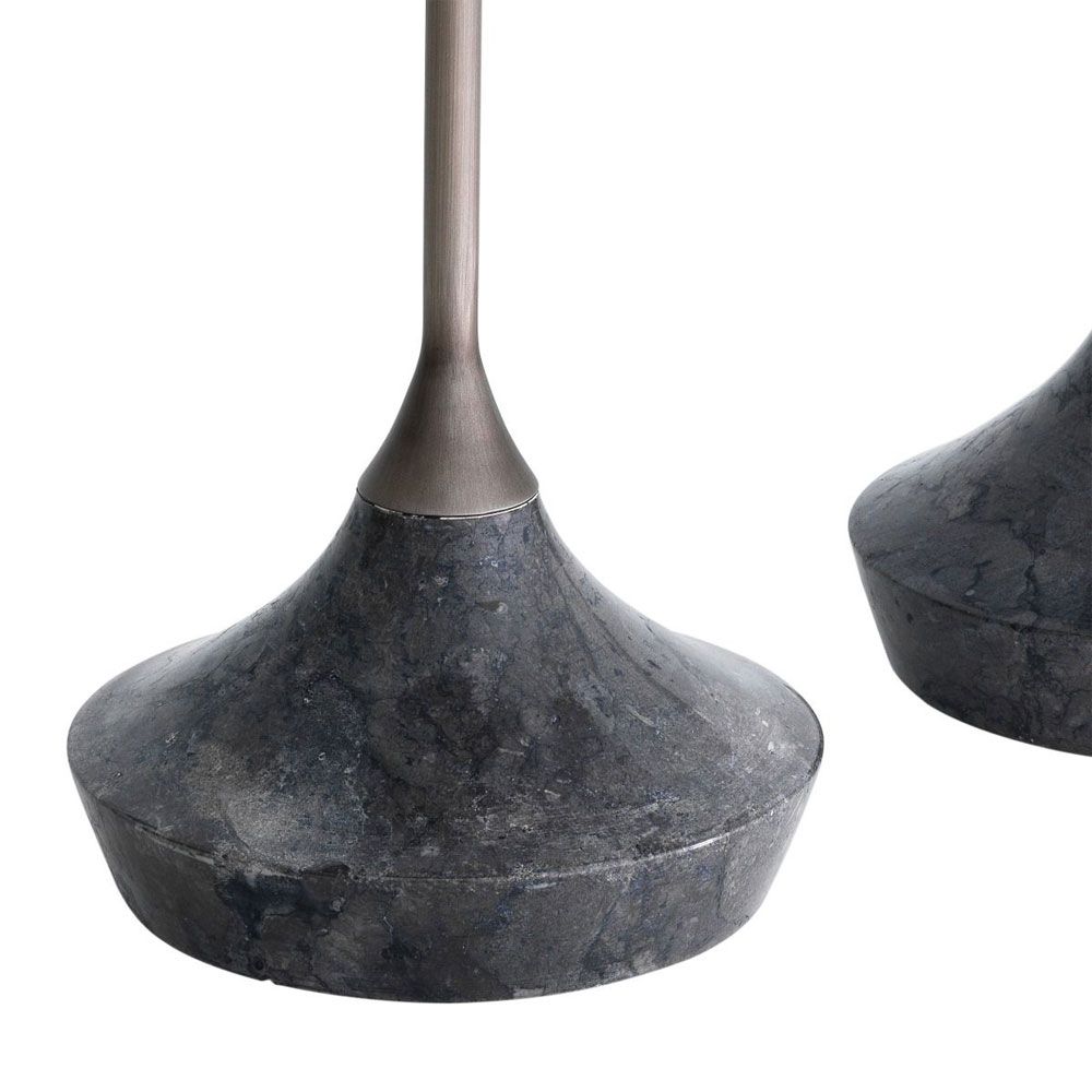 brutalist inspired set of 2 side tables 