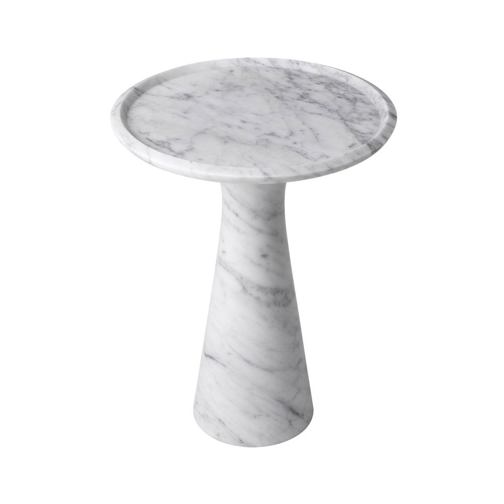 Pompano Side Table - Low - White