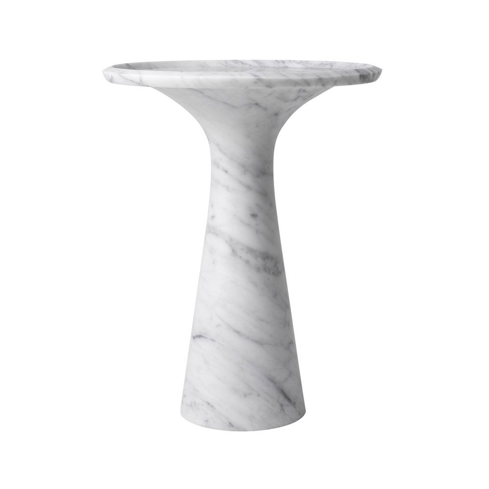 Pompano Side Table - Low - White