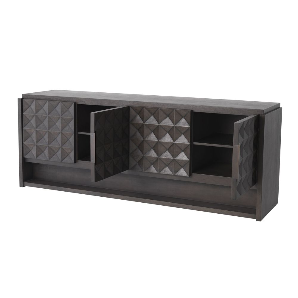 Luxury modern medium bronze finish dresser