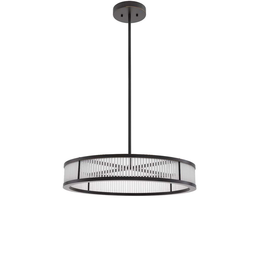 Minimalist ceiling light in a bronze finish