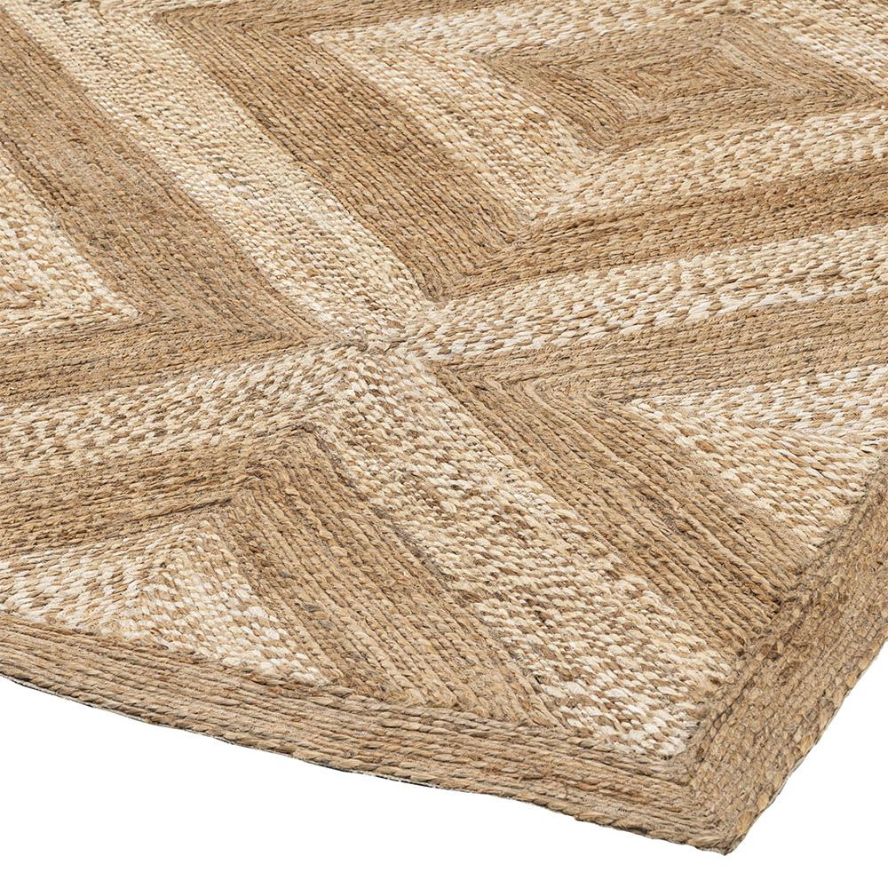 The Mugler Rug made with 100% Hemp, hand woven and natural colour and textures