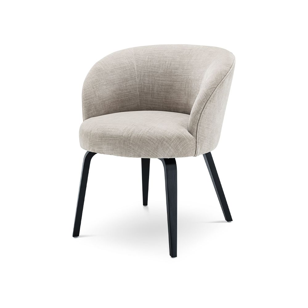 Beige chair clearance black legs