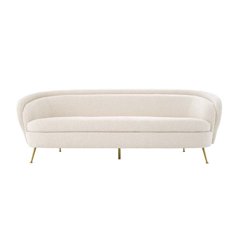 a beautiful off the peg sofa in boucle cream