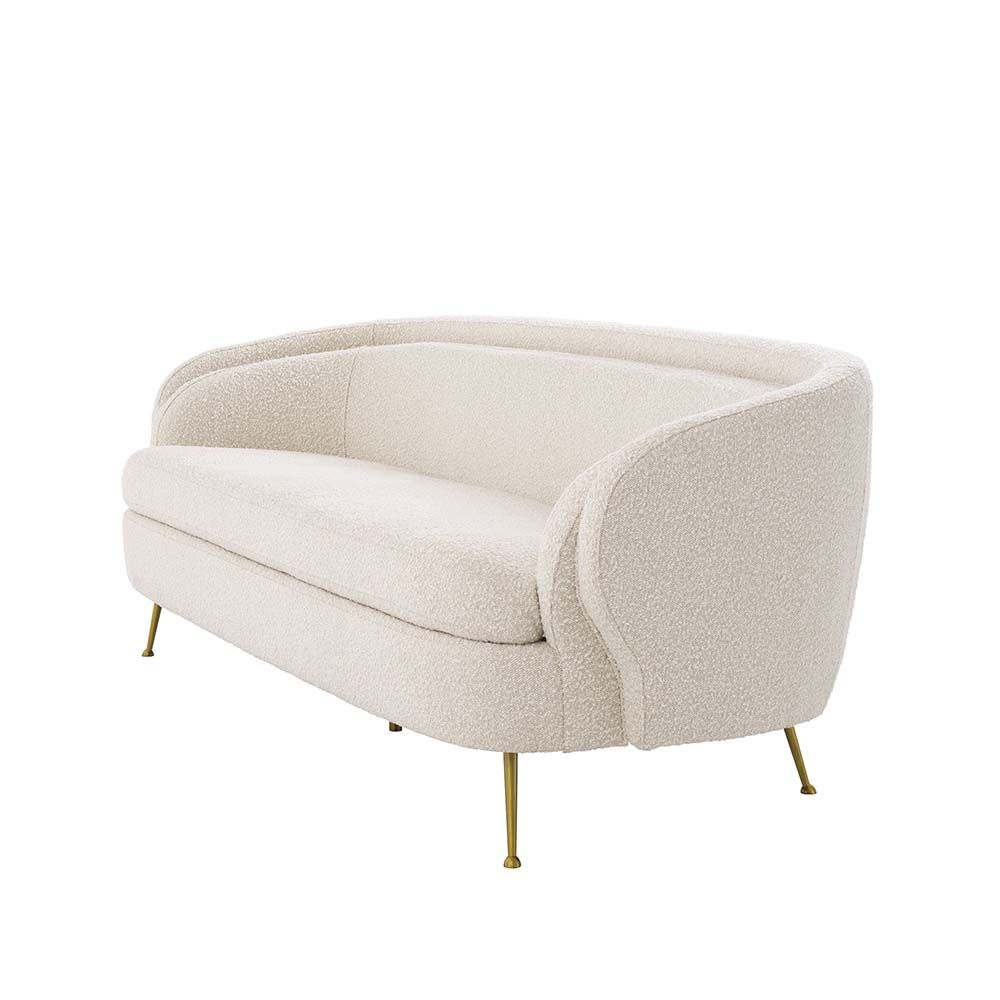 a beautiful off the peg sofa in boucle cream