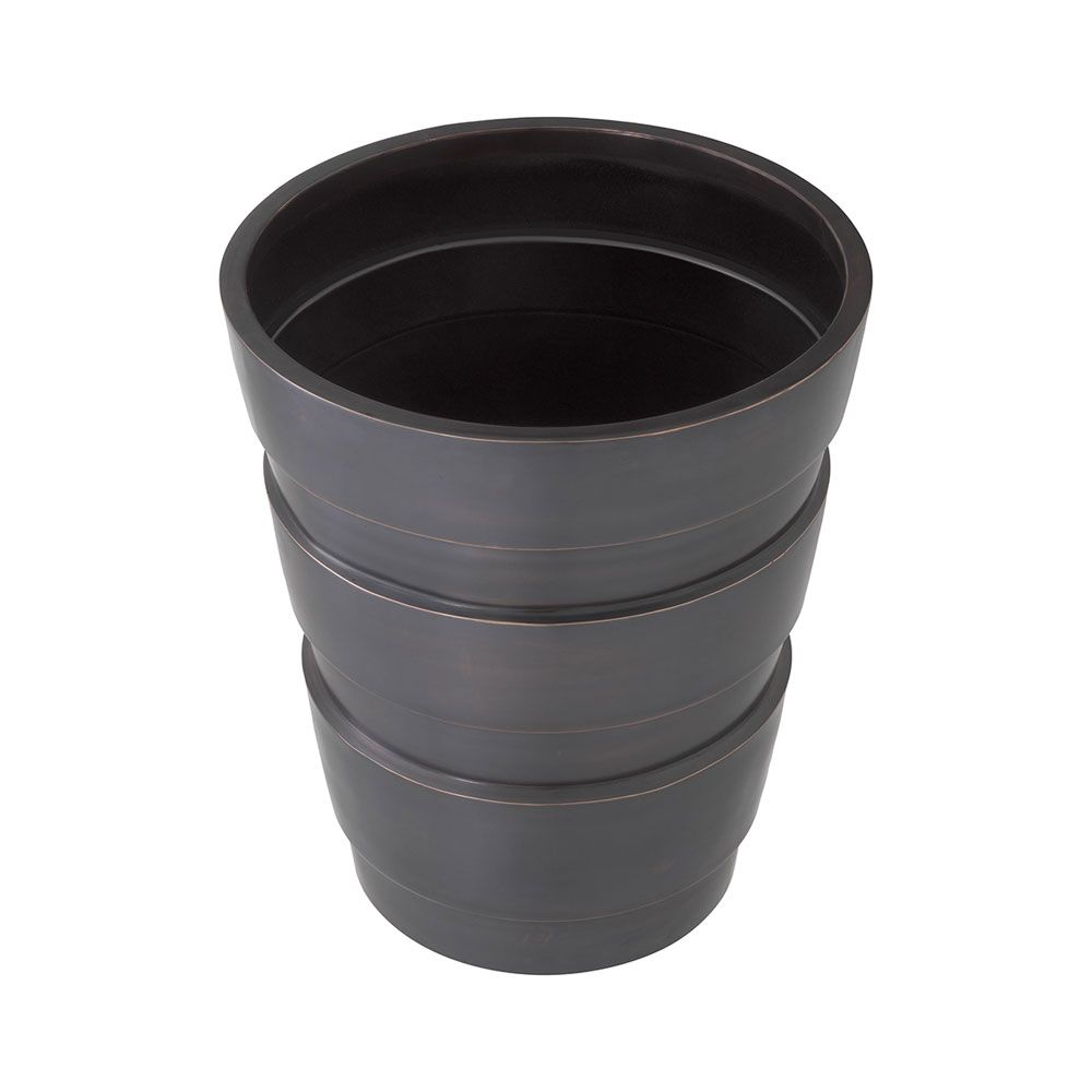 A stylish planter by Eichholtz with a modern design and antique bronze finish