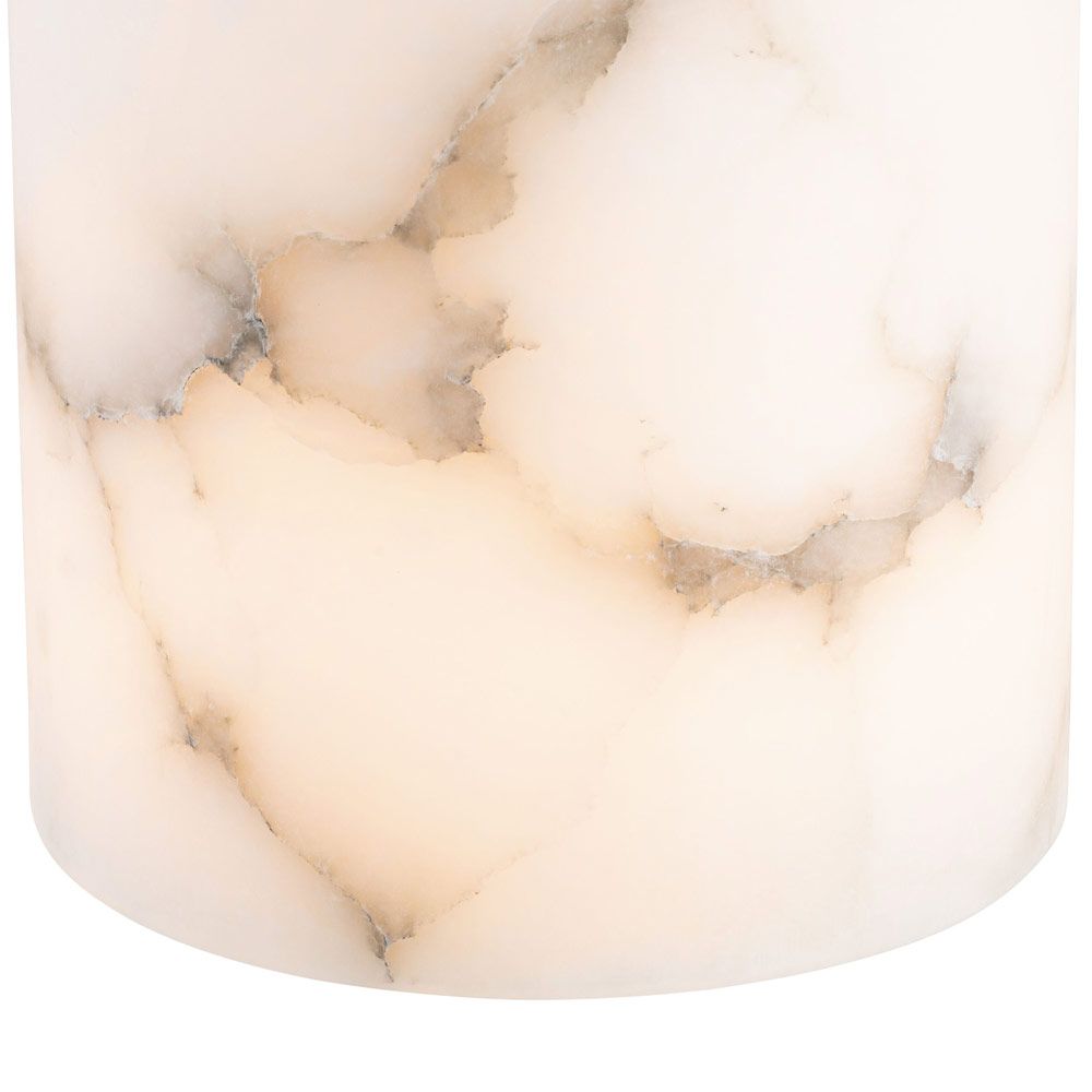 Stunning alabaster hurricane with marble effect