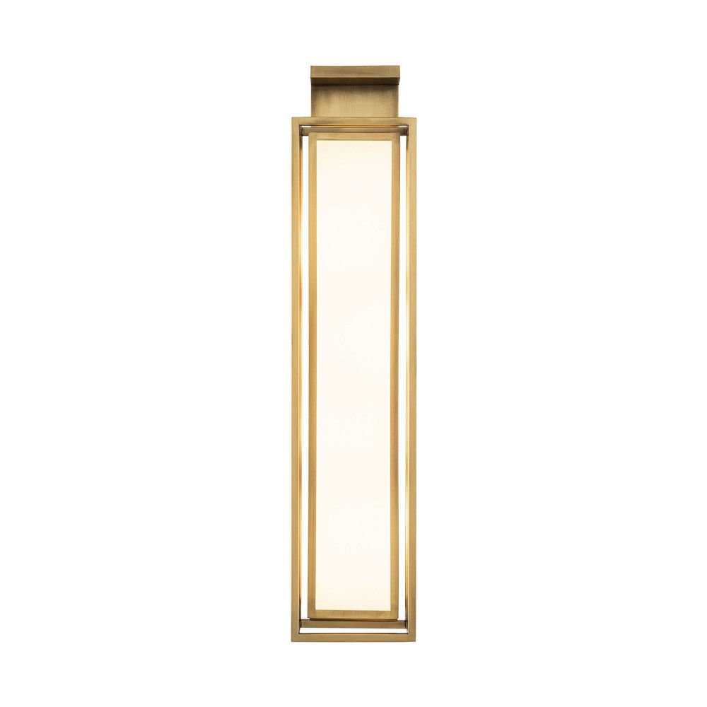 Stunning brushed brass effect wall light