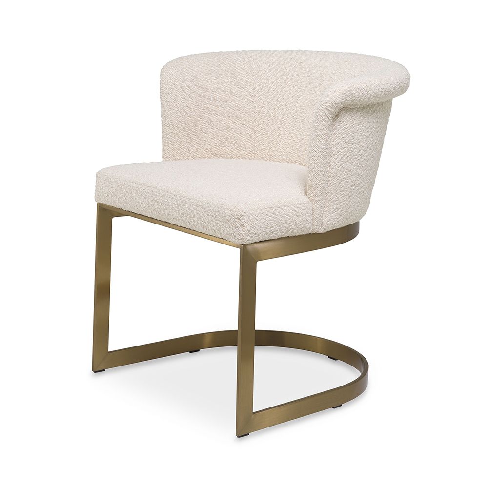 Eichholtz Bofinger Dining Chair Boucle Cream Sofas Seating