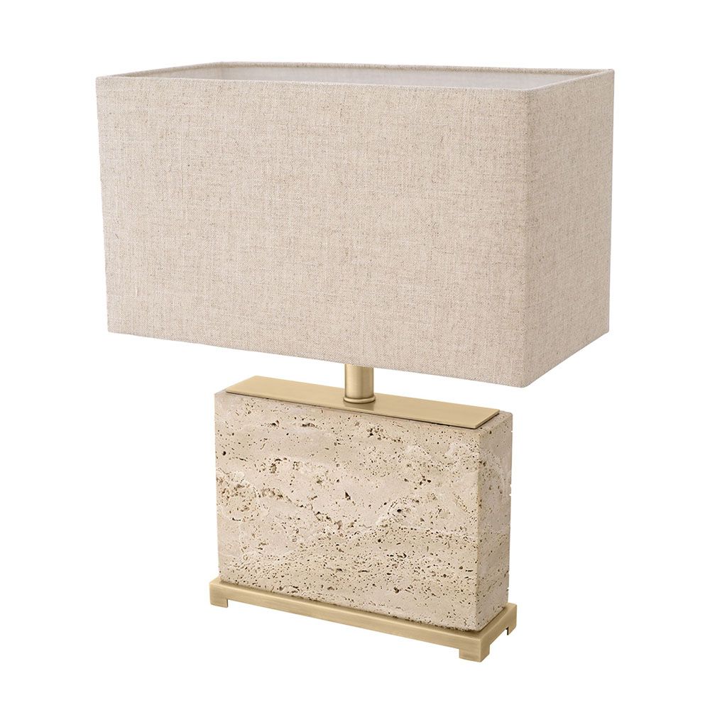 Travertine floor deals lamp