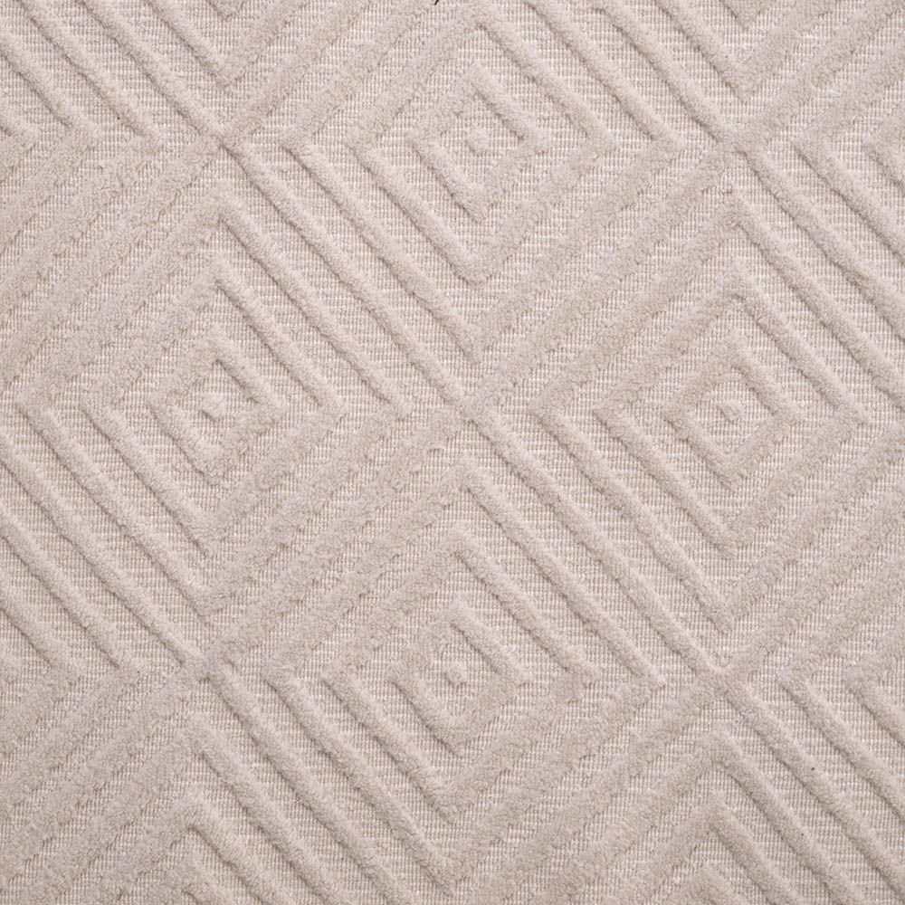 A mesmerising patterned outdoor rug in a beige finish