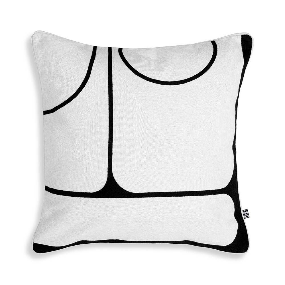 Gorgeously cosy cushion with abstract pattern in a variety of colours