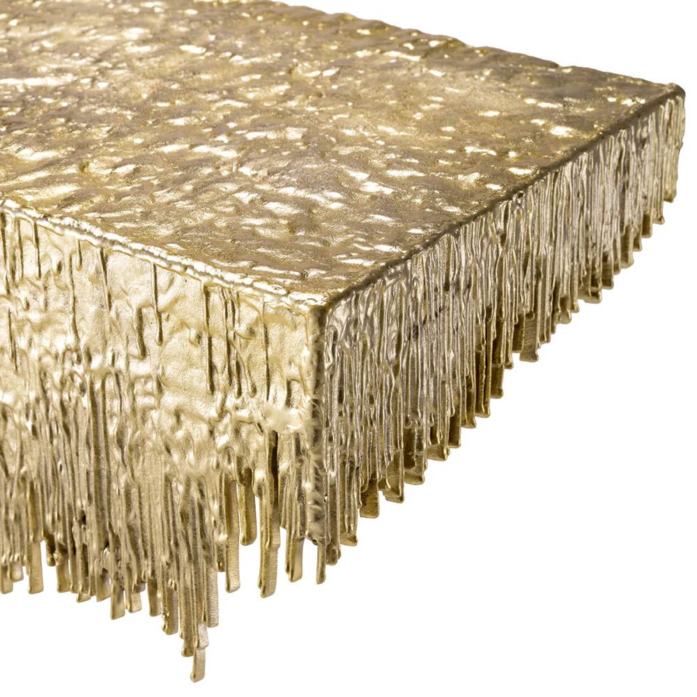 Wall console in dripping gold design