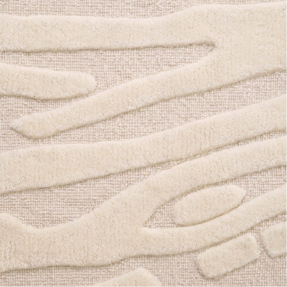 lovely hand-tufted wool rug with luxurious texture