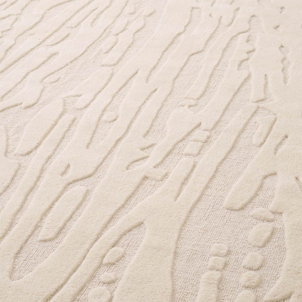 lovely hand-tufted wool rug with luxurious texture