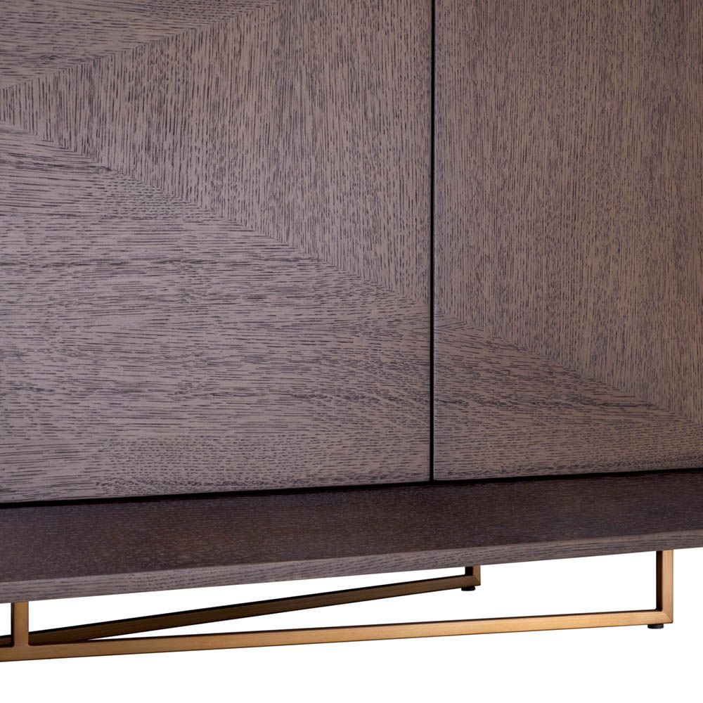 Large 4-drawer mocha dresser
