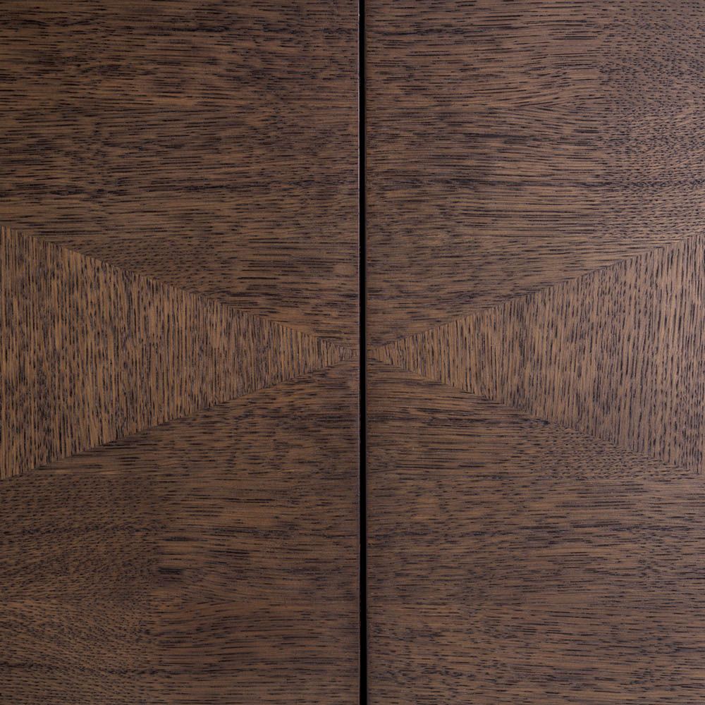 Large 4-drawer mocha dresser