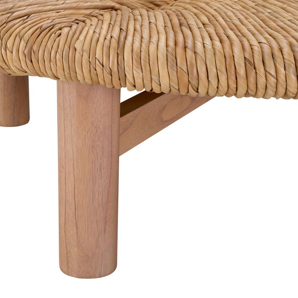 Captivating tropical feel woven coffee table