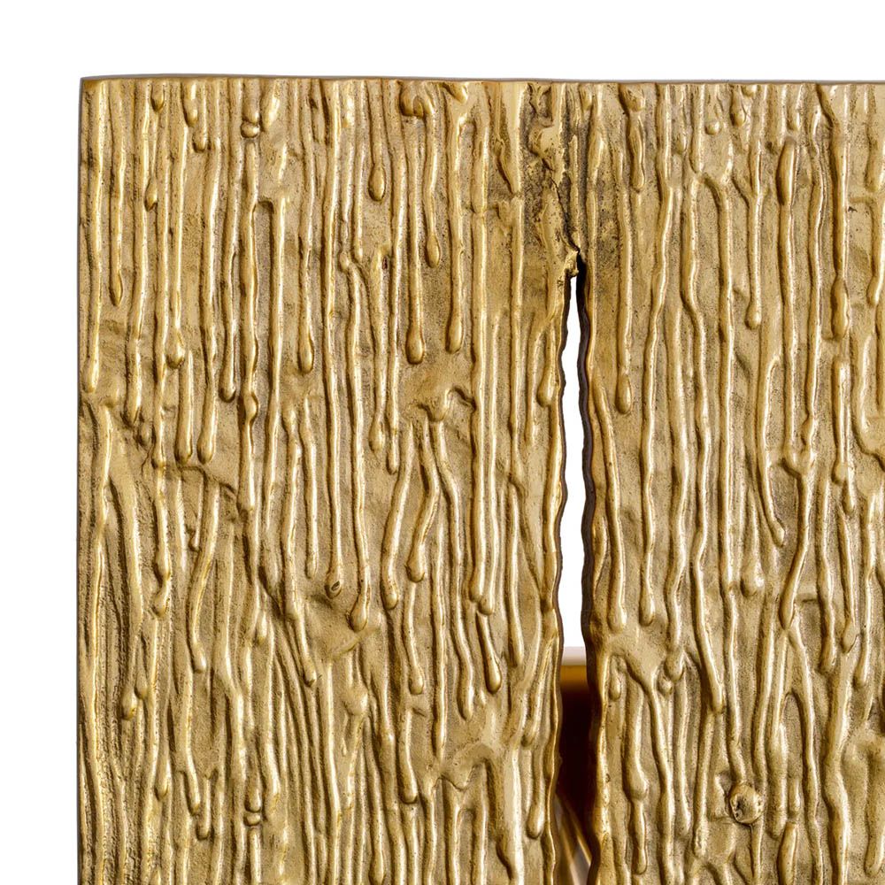 Polished brass textured wall lamp