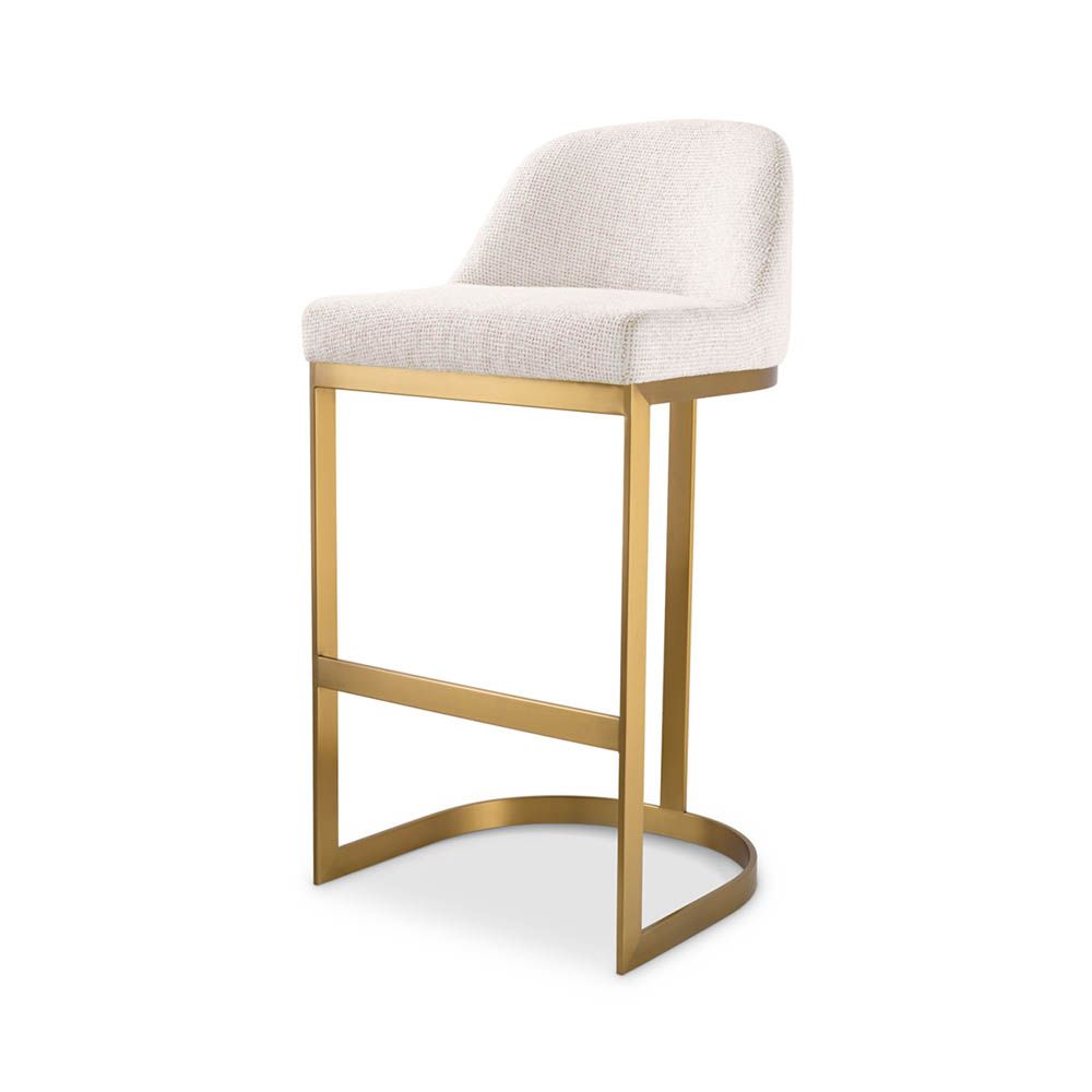 Gold brass bar deals stools
