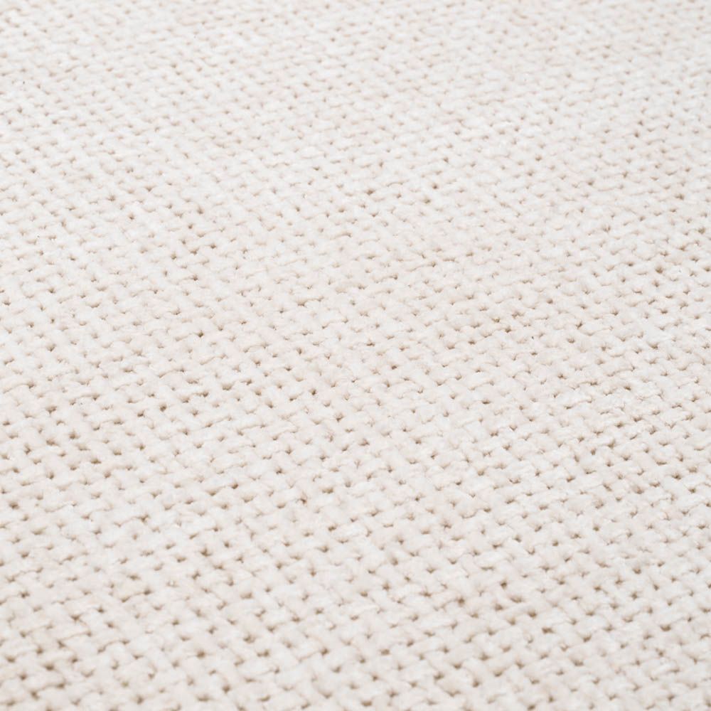 Rounded, shapely sofa upholstered in Lyssa Off-White