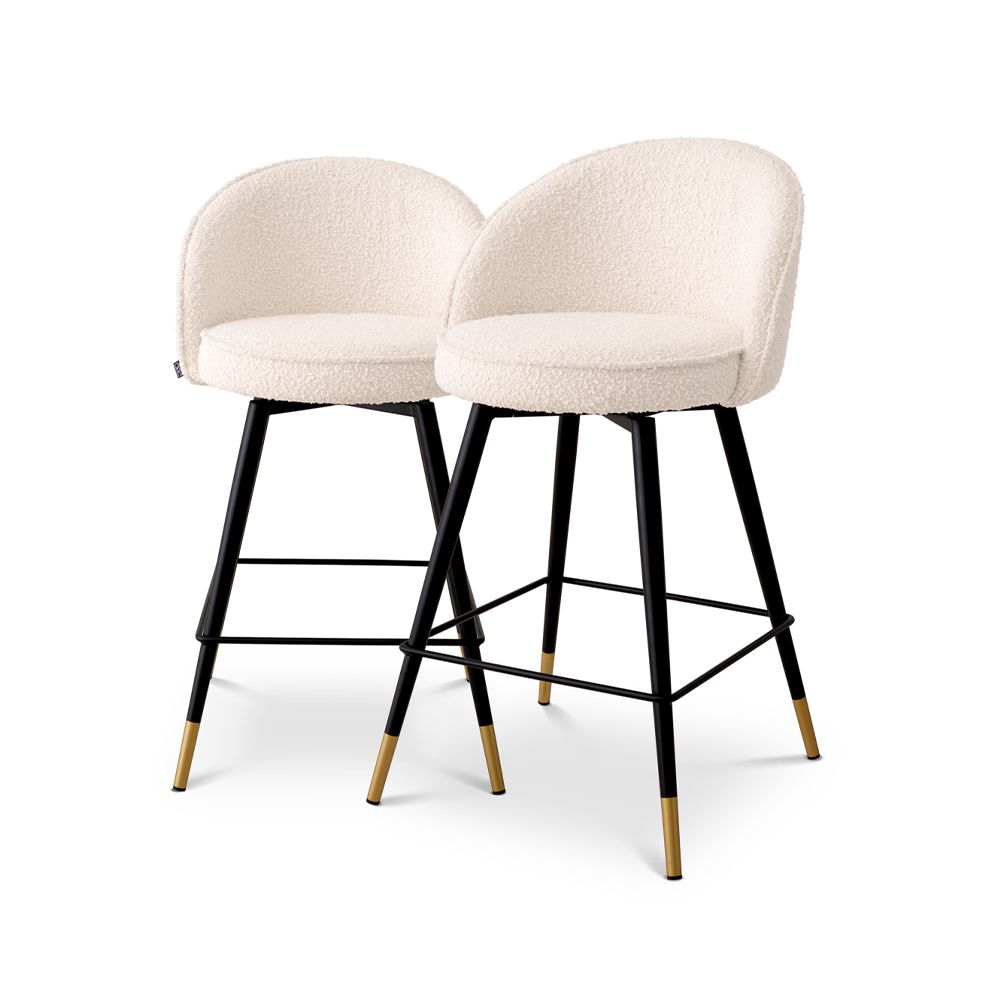 Black and gold bar stools set of 2 discount