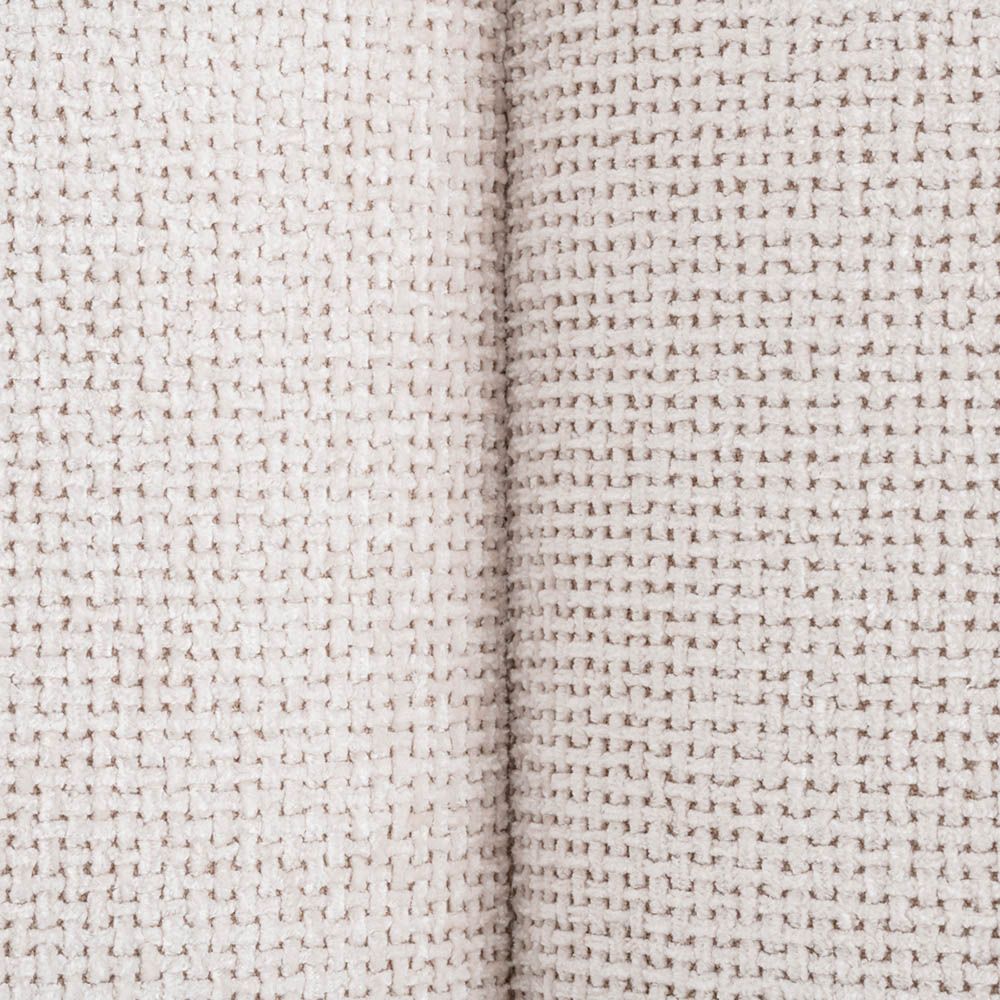 Off-white headboard with wave detail