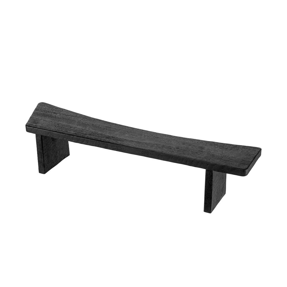 tapered and narrow coffee table with black wood finish