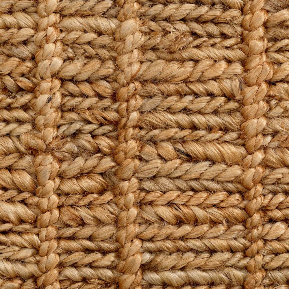 Hand-knotted natural jute stool