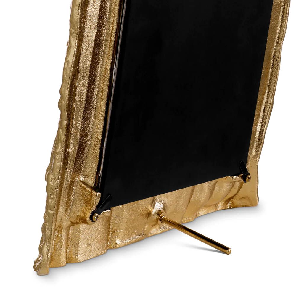 gold drip effect picture frame in small