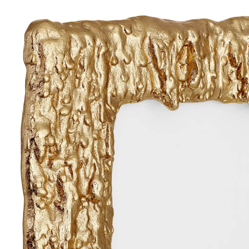 gold drip effect picture frame in small