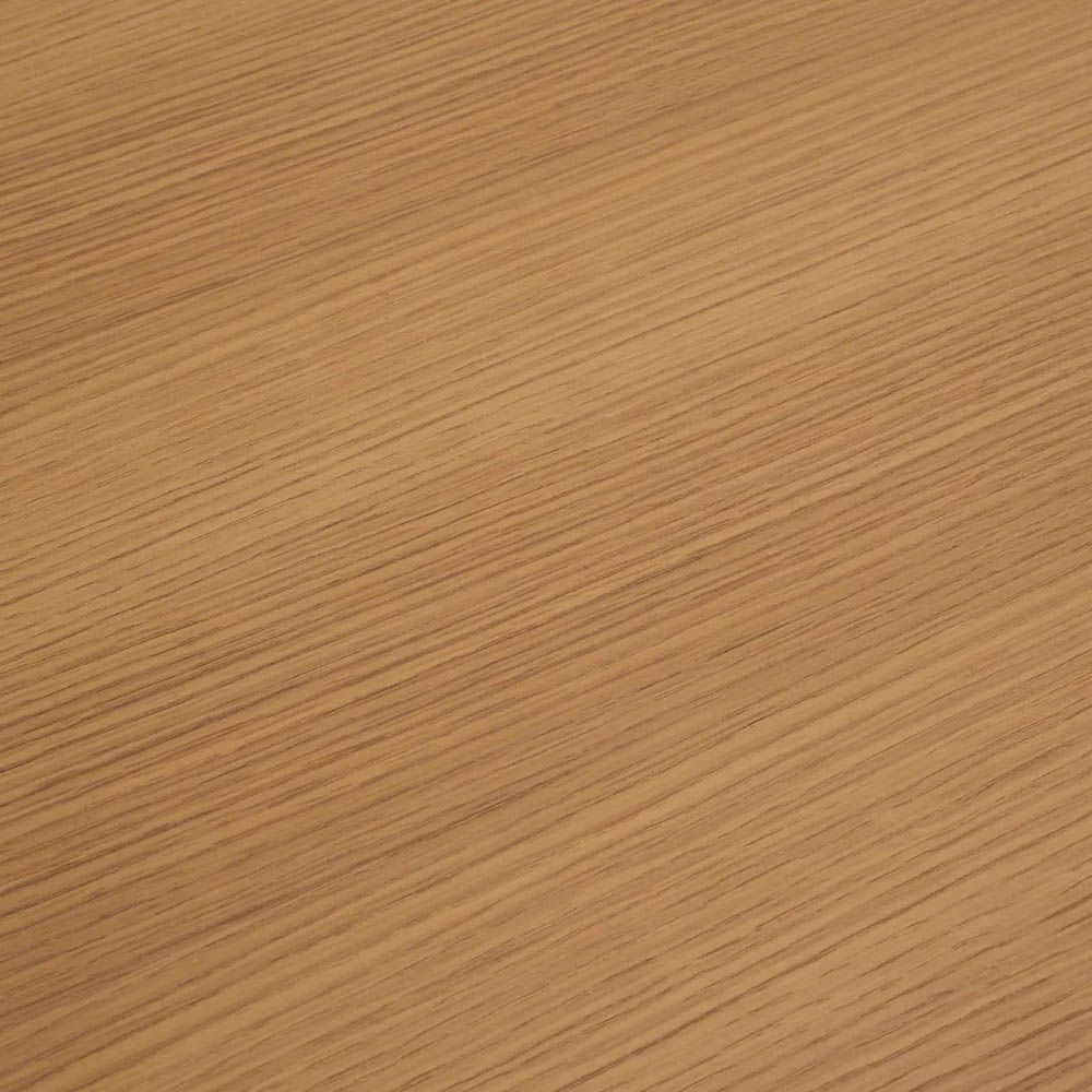 Sleek wooden desk with three drawers