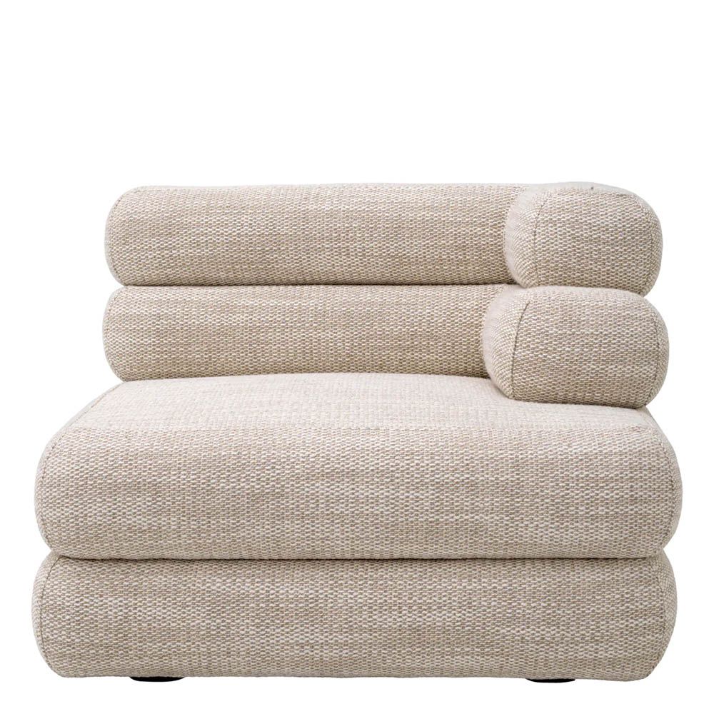A luxury modular sofa by Eichholtz with a stunning sand coloured upholstery