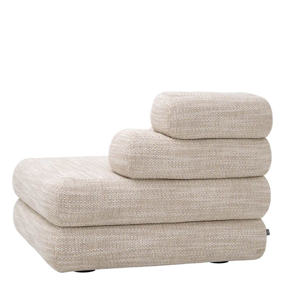 A luxury modular sofa by Eichholtz with a stunning sand coloured upholstery